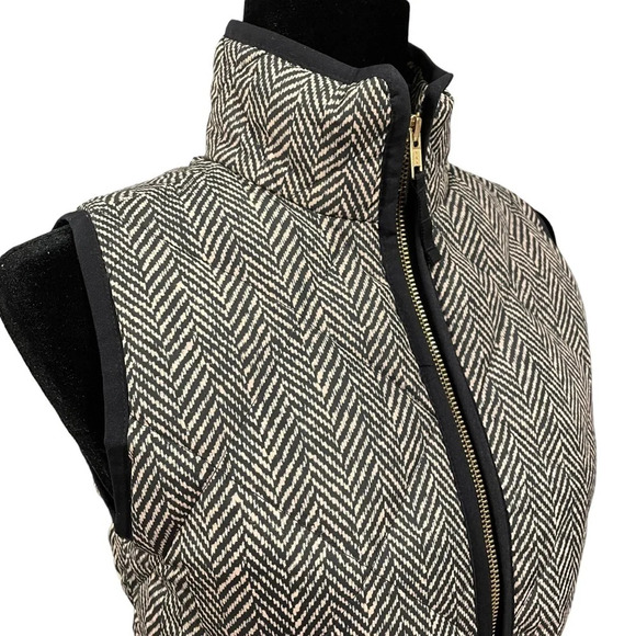 J. CREW Excursion Herringbone Vest Down Filled XXS - Picture 5 of 8